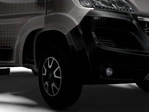 Opel Movano Caixa HQ Interior 4300WB 2023 Modelo 3D