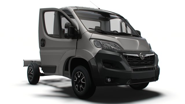 Opel Movano Chassis HQInterior SCab 3000WB 2023 Modello 3D .c4d .max .obj .3ds .fbx .stl .blend 