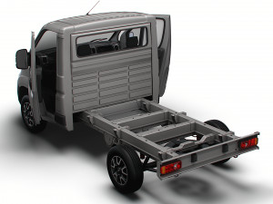 Opel Movano Chassis HQInterior SCab 3000WB 2023 Modello 3D