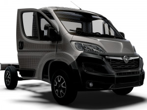 Opel Movano Chassis HQInterior SCab 3000WB 2023 Modello 3D