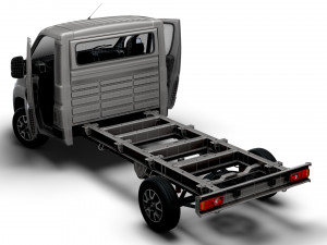 Opel Movano Chassis HQInterior SCab 3800WB 2023 Modèle 3D