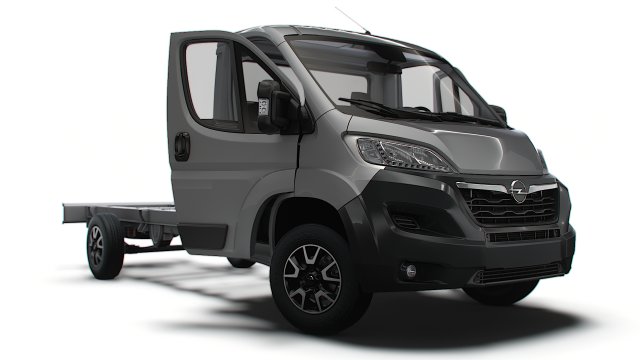 Opel Movano Chassis HQInterior SCab 4035WBXL 2023 Modelo 3D .c4d .max .obj .3ds .fbx .stl .blend 