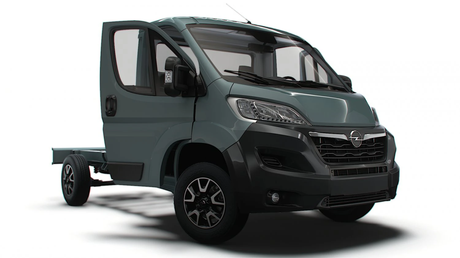 Opel Movano Chassis Truck SCab 3450WB HQInterior 2023 3D Model .c4d .max .obj .3ds .fbx .stl .blend 