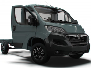 Opel Movano Chassis Truck SCab 3450WB HQInterior 2023 Modelo 3D