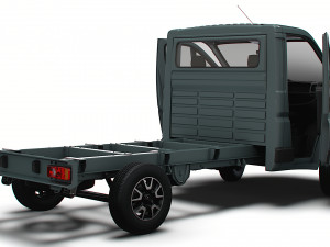 Opel Movano Chassis Truck SCab 3450WB HQInterior 2023 Model 3D