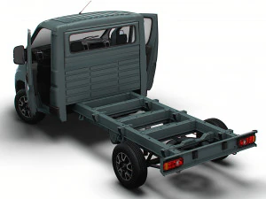 Opel Movano Chassis Truck SCab 3450WB HQInterior 2023 3D Model