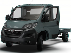 Opel Movano Chassis Truck SCab 3450WB HQInterior 2023 Model 3D