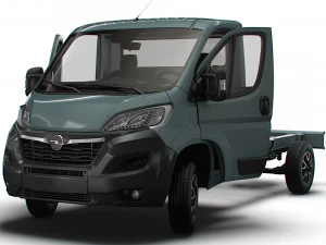 Opel Movano Chassis Truck SCab 3450WB HQInterior 2023 3D Model