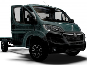 Opel Movano Chassis Truck SCab 3450WB HQInterior 2023 Model 3D
