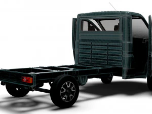 Opel Movano Chassis Truck SCab 3450WB HQInterior 2023 3D Model