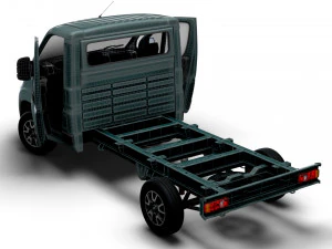 Opel Movano Chassis Truck SCab 3450WB HQInterior 2023 3D Model