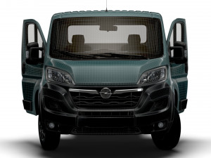 Opel Movano Chassis Truck SCab 3450WB HQInterior 2023 Model 3D