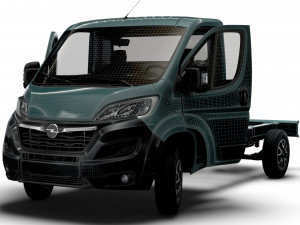 Opel Movano Chassis Truck SCab 3450WB HQInterior 2023 Model 3D