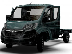 Opel Movano Chassis Truck SCab 3450WB HQInterior 2023 3D Model