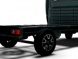 Opel Movano Chassis Truck SCab 3450WB HQInterior 2023 Model 3D