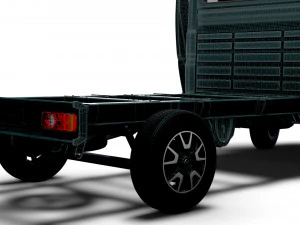 Opel Movano Chassis Truck SCab 3450WB HQInterior 2023 3D Model