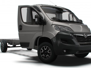 Opel Movano Chassis Truck SCab 4300WB HQInterior 2023 3Dモデル
