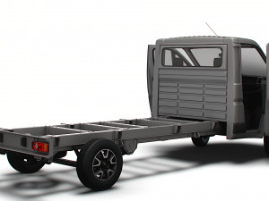 Opel Movano Chassis Truck SCab 4300WB HQInterior 2023 3D Model