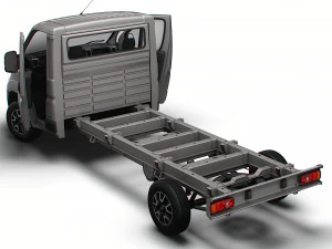 Opel Movano Chassis Truck SCab 4300WB HQInterior 2023 3D Model