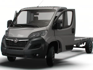 Opel Movano Chassis Truck SCab 4300WB HQInterior 2023 3D Model