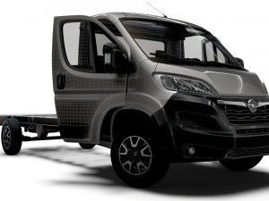 Opel Movano Chassis Truck SCab 4300WB HQInterior 2023 3D Model