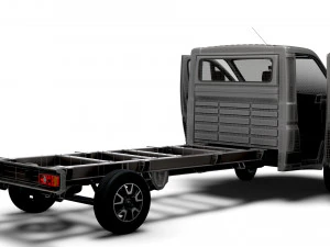 Opel Movano Chassis Truck SCab 4300WB HQInterior 2023 3D Model