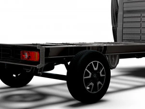 Opel Movano Chassis Truck SCab 4300WB HQInterior 2023 3D Model