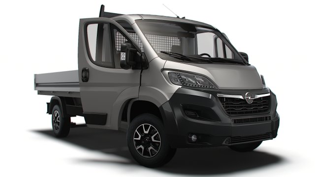 Opel Movano SingleCab Tipper HQInterior 2023 3D 모델 .c4d .max .obj .3ds .fbx .stl .blend 
