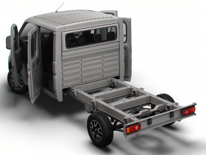 Opel Movano Chassis HQInterior CrCab 3800WB 2023 3D-Modell