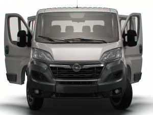Opel Movano Chassis HQInterior CrCab 3800WB 2023 3D-Modell