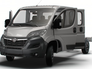 Opel Movano Chassis HQInterior CrCab 3800WB 2023 3D-Modell