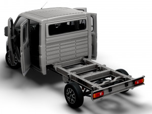 Opel Movano Chassis HQInterior CrCab 3800WB 2023 3D-Modell