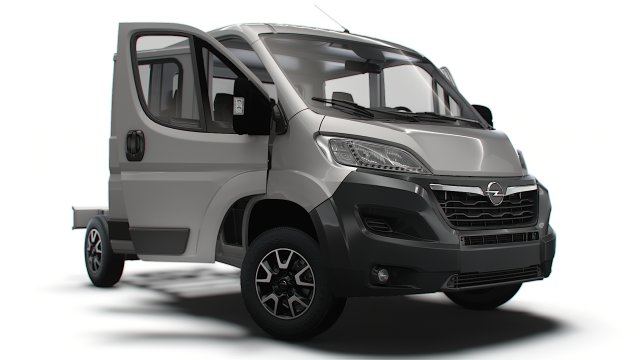 Opel Movano Chassis Truck CrCab 3450WB HQInterior 2023 Modèle 3D .c4d .max .obj .3ds .fbx .stl .blend 
