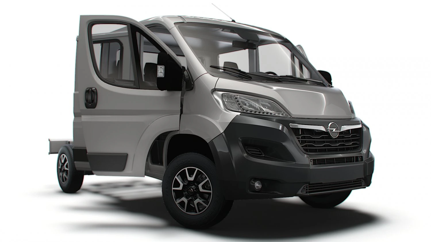Opel Movano Chassis Truck CrCab 3450WB HQInterior 2023 3D Model .c4d .max .obj .3ds .fbx .stl .blend 