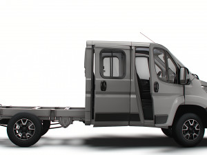 Opel Movano Chassis Truck CrCab 3450WB HQInterior 2023 Modèle 3D