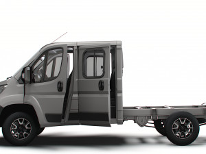 Opel Movano Chassis Truck CrCab 3450WB HQInterior 2023 Modèle 3D