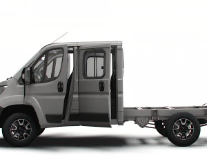 Opel Movano Chassis Truck CrCab 3450WB HQInterior 2023 3D Model