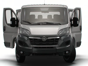 Opel Movano Chassis Truck CrCab 3450WB HQInterior 2023 3D Model