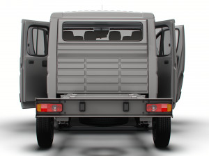 Opel Movano Chassis Truck CrCab 3450WB HQInterior 2023 Modèle 3D