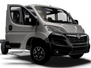 Opel Movano Chassis Truck CrCab 3450WB HQInterior 2023 Modèle 3D