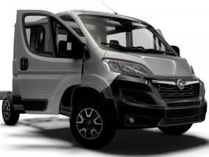 Opel Movano Chassis Truck CrCab 3450WB HQInterior 2023 3D Model