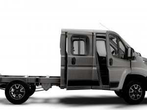 Opel Movano Chassis Truck CrCab 3450WB HQInterior 2023 Modèle 3D
