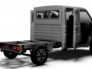 Opel Movano Chassis Truck CrCab 3450WB HQInterior 2023 Modèle 3D