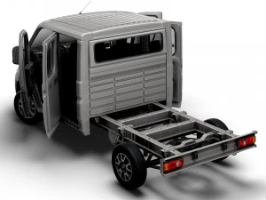 Opel Movano Chassis Truck CrCab 3450WB HQInterior 2023 3D Model