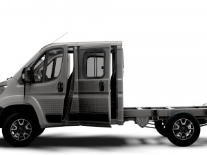 Opel Movano Chassis Truck CrCab 3450WB HQInterior 2023 Modèle 3D