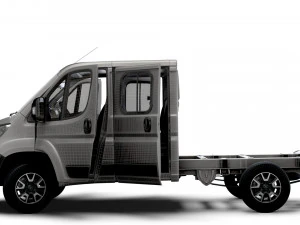 Opel Movano Chassis Truck CrCab 3450WB HQInterior 2023 3D Model