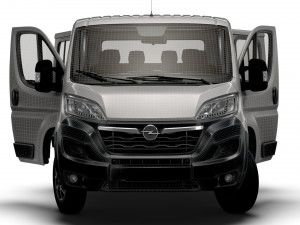 Opel Movano Chassis Truck CrCab 3450WB HQInterior 2023 Modèle 3D