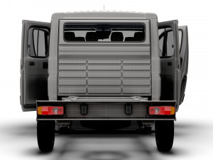 Opel Movano Chassis Truck CrCab 3450WB HQInterior 2023 Modèle 3D