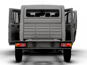 Opel Movano Chassis Truck CrCab 3450WB HQInterior 2023 3D Model
