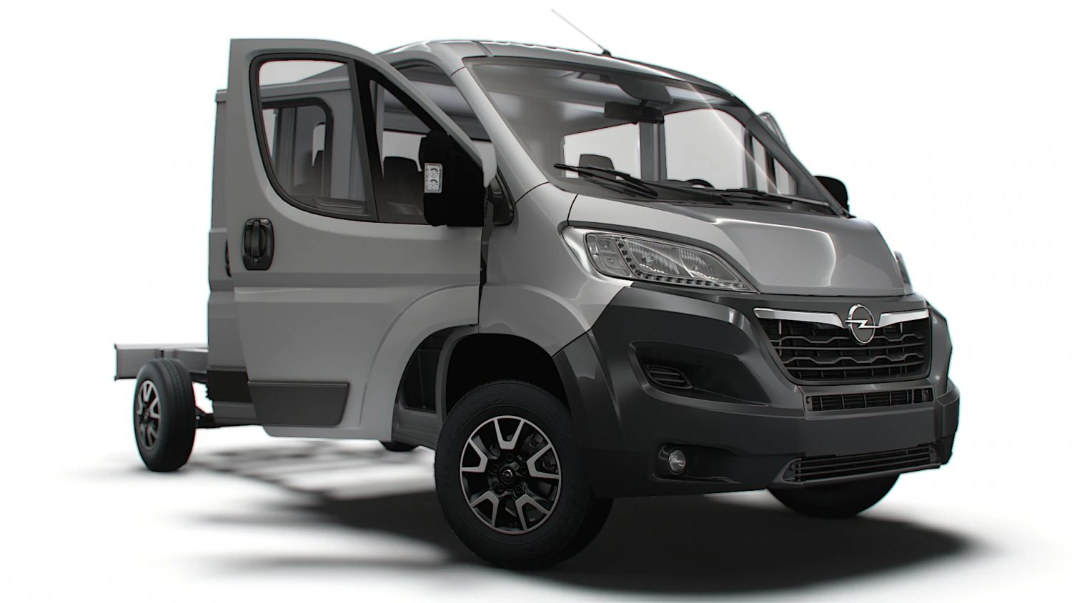 Opel Movano Chassis Truck CrCab 4035WB HQInterior 2023 3D Model .c4d .max .obj .3ds .fbx .stl .blend 